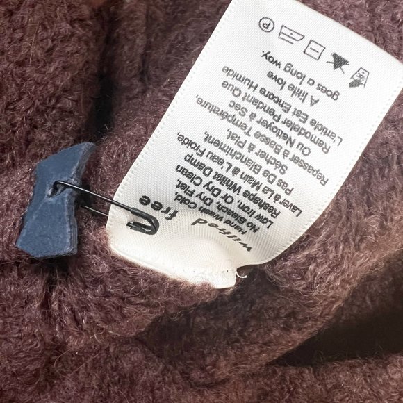 Aritzia Wilfred Free Brisinger Alpaca Merino Wool Oversized Chunky Knit Sweater - Picture 7 of 10